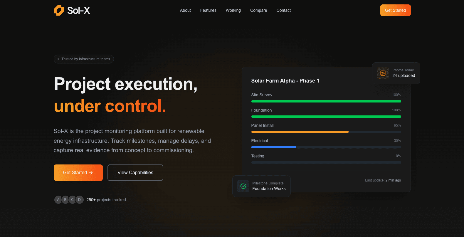 Sol-X website preview